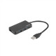 Natec 4 Port Hub With USB 3.0 Moth NHU-1342 0.15 m Black