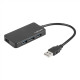 Natec 4 Port Hub With USB 3.0 Moth NHU-1342 0.15 m Black