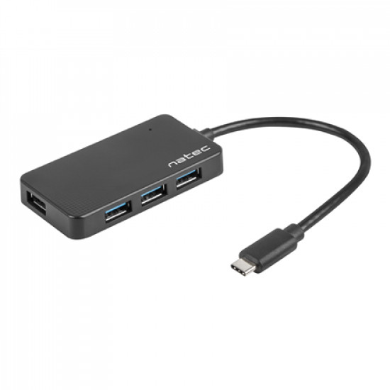 Natec USB 3.0 HUB, Silkworm, 4-Port, Black Natec 4 Port Hub With USB 3.0 Silkworm NHU-1343 0.15 m Black