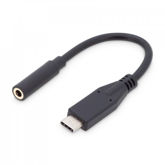 Digitus USB Type-C Audio adapter cable, Type-C - 3.5mm M/F, 0.2m, Audio input/output, Version 3.1 AK-300321-002-S 3.5mm Type-C