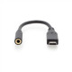 Digitus USB Type-C Audio adapter cable, Type-C - 3.5mm M/F, 0.2m, Audio input/output, Version 3.1 AK-300321-002-S 3.5mm Type-C