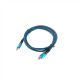 Lanberg USB-C to USB-C Cable CA-CMCM-45CU-0012-BK 1.2 m Black/Blue