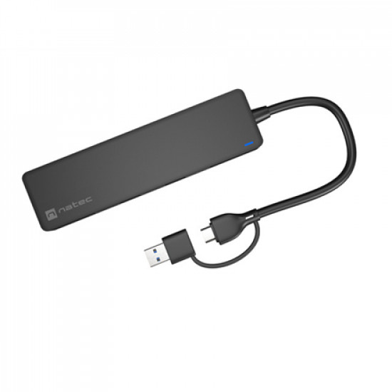 Natec USB 3.0 HUB, Mayfly, 4-Port, Black Natec USB 3.0 HUB, Mayfly, 4-Port Moth NHU-1342 0.15 m Black