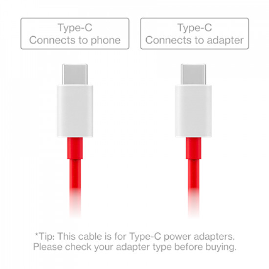 OnePlus SUPERVOOC Type-C to Type C Cable Charging / data transfer