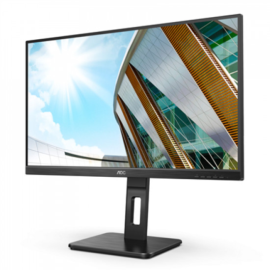 AOC | Monitor | U27P2 | 27  | IPS | UHD | 16:9 | 60 Hz | 4 ms | 3840 x 2160 | 350 cd/m² | Headphone out (3.5mm) | Black | Warranty 36 month(s)