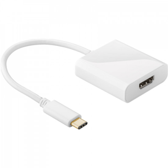 Goobay | USB-C HDMI adapter | 66259 | White | USB-C male | HDMI female (Type A) | 0.2 m