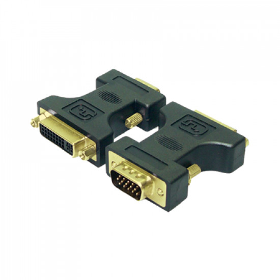 LogiLink DVI Adapter DVI-I female - VGA DSUB male Logilink Vga to dvi adapter Black