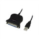 Logilink USB 2.0 adapter to Paralel (LPT) DB25 , 1,8m DB25 USB A male