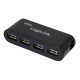 HUB USB 2.0 4-Ports with power supply, Black