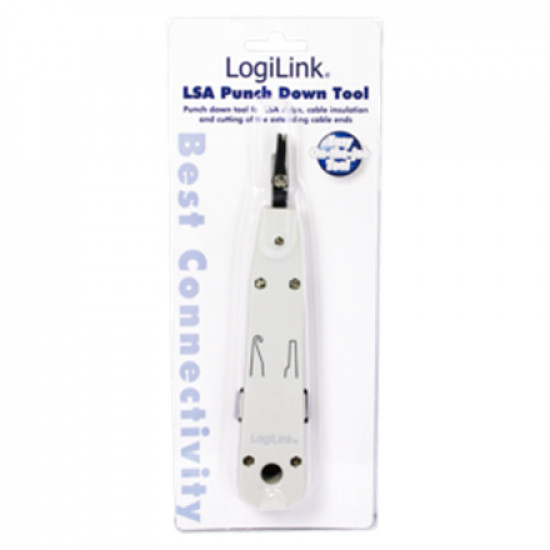 Logilink LSA Punch Down Tool LSA Punch Down ToolSuitable for on-wall and in-wall wallplatesCutting of the extending cable end in one stepAccording to the standard EIA/TIA 568 BFor Network, DSL and ISDNEasy to useWith self-tapping contacts