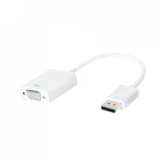 Logilink Logilink CV0059B, Display Port 1.2 to VGA Active Adapter with 15cm cable : White