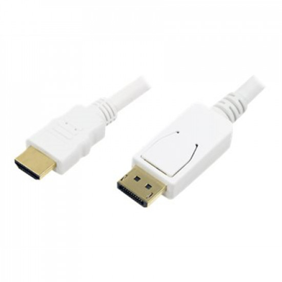 Logilink | Cable DisplayPort to HDMI | White | DP to HDMI | 2 m