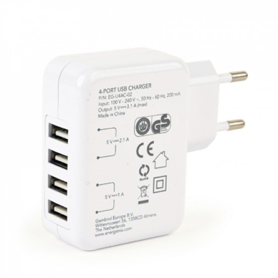 EnerGenie Universal USB charger EG-U4AC-02