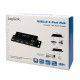 HUB 4Port LogiLink SuperSpeed montierbar aktiv mit Netzteil Black