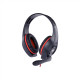 Gembird Gaming headset with volume control GHS-05-R Built-in microphone Red/Black Wired Over-Ear 3.5 mm 4-pin