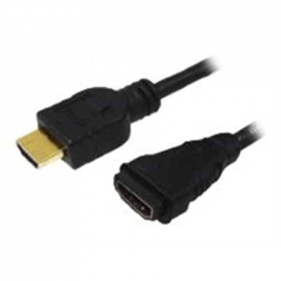 Logilink HDMI Cable Type A Male - HDMI Type A Female Black HDMI to HDMI 2 m