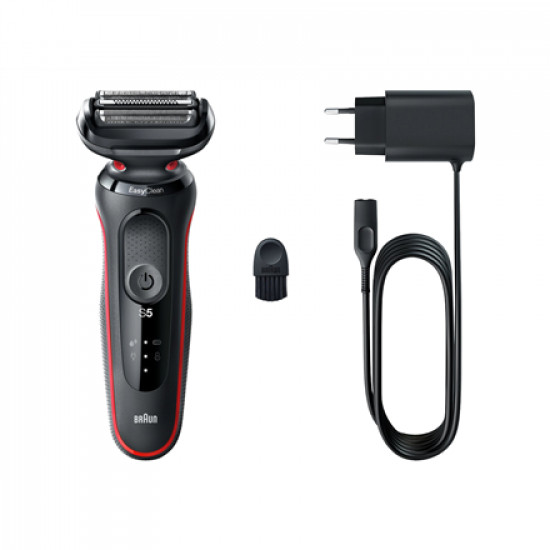 Braun Shaver 51-R1000s Operating time (max) 50 min Wet & Dry Black/Red