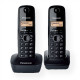 Panasonic | Cordless | KX-TG1612FXH | Built-in display | Caller ID | Black | Conference call | Phonebook capacity 50 entries | Wireless connection