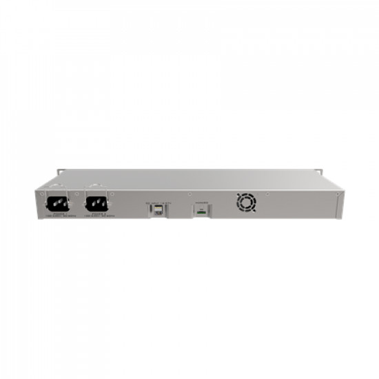 Mikrotik Wired Ethernet Router RB1100x4, 1U Rackmount, Quad core 1.4GHz CPU, 1 GB RAM, 128 MB, 13xGigabit LAN, 1xSerial console port RS232, PCB Temperature and Voltage Monitor, IP20, RouterOS L6 MikroTik Wired Ethernet Router RB1100AHx4 No Wi-Fi 10/100/10