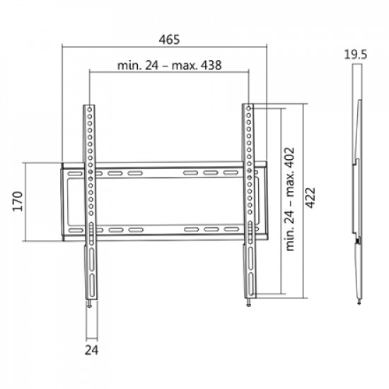 Logilink BP0009 TV Wall mount, 32 55