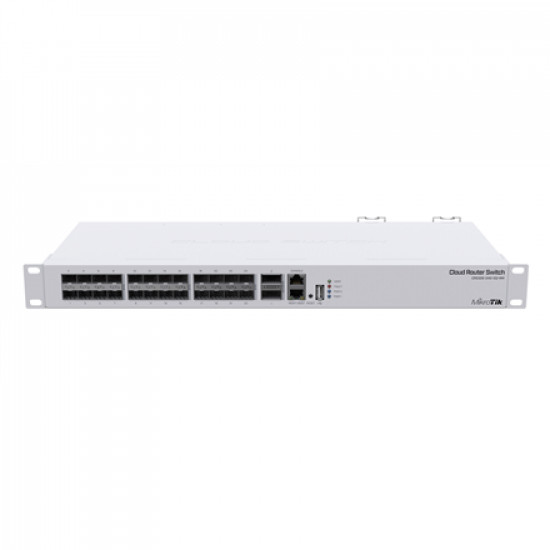 MikroTik Cloud Router Switch 326-24S+2Q+RM with RouterOS L5, 1U rackmount Enclosure