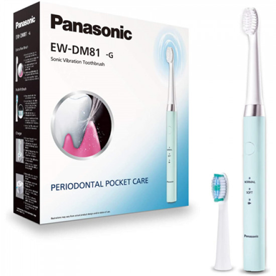 Panasonic Electric Toothbrush EW-DM81-G503 Rechargeable For adults Number of brush heads included 2 Number of teeth brushing modes 2 Sonic technology White/Mint