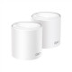 TP-LINK Whole Home Mesh Wi-Fi 6 System Deco X50 (2-pack) 802.11ax 574+2402 Mbit/s Ethernet LAN (RJ-45) ports 3 Mesh Support Yes MU-MiMO Yes No mobile broadband Antenna type Internal