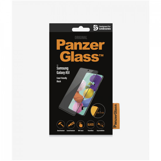 PanzerGlass Case Friendly Samsung For Samsung Galaxy A51 Black Clear Screen Protector