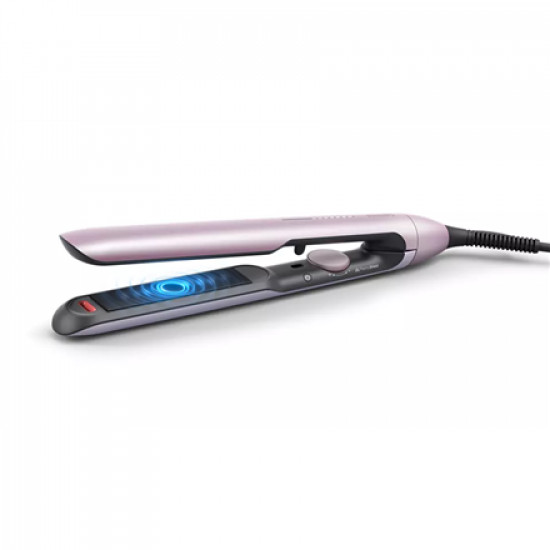 Philips Hair Straitghtener BHS530/00 Warranty 24 month(s) Ceramic heating system Ionic function Display LED Temperature (max) 230 C Number of heating levels 12 Metallic Pink