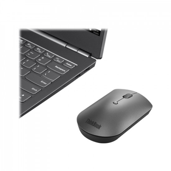 Lenovo ThinkBook Bluetooth Silent Mouse Bluetooth 5.0 Wireless 1 year(s) Iron Grey