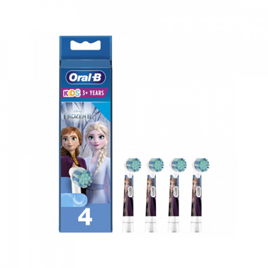 Oral-B | Toothbrush replacement | EB10 4 Frozen II | Heads | For kids | Number of brush heads included 4 | Number of teeth brushing modes Does not apply