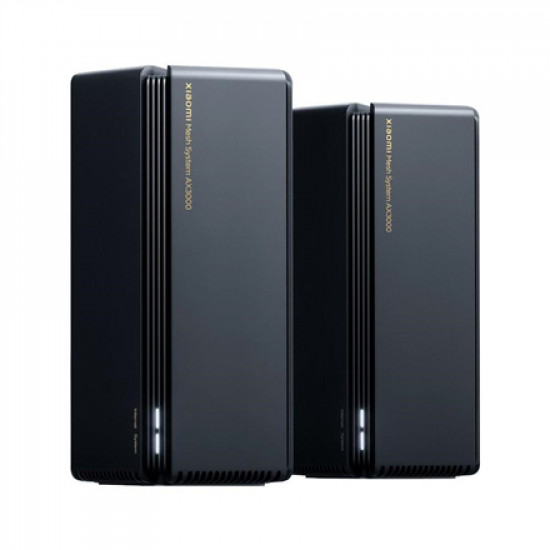 Xiaomi Mesh System AX3000 (2-pack) 802.11ax 574+2402 Mbit/s Ethernet LAN (RJ-45) ports 3 Mesh Support Yes MU-MiMO No No mobile broadband Antenna type Internal