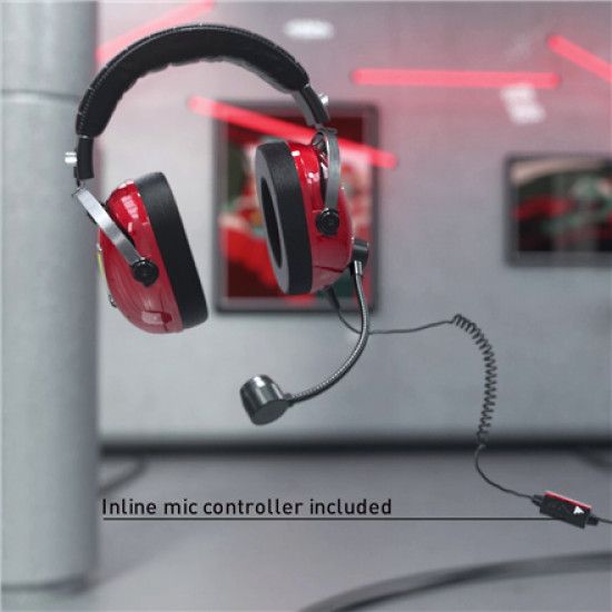 Thrustmaster Gaming Headset DTS T Racing Scuderia Ferrari Edition Wired Over-Ear Red/Black