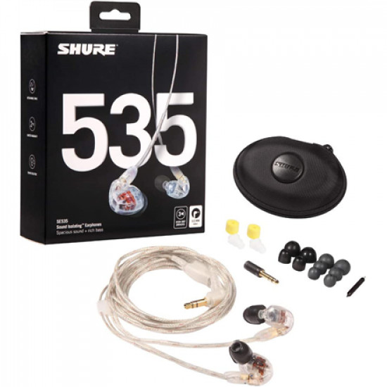 Shure SE535 Earphone, Clear Shure