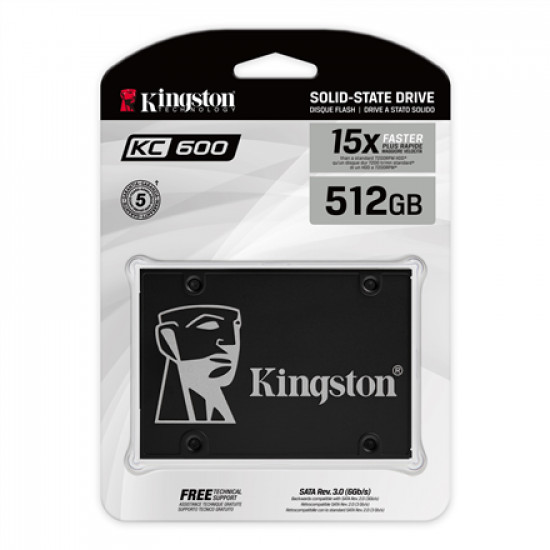 Kingston KC600 512 GB SSD form factor 2.5