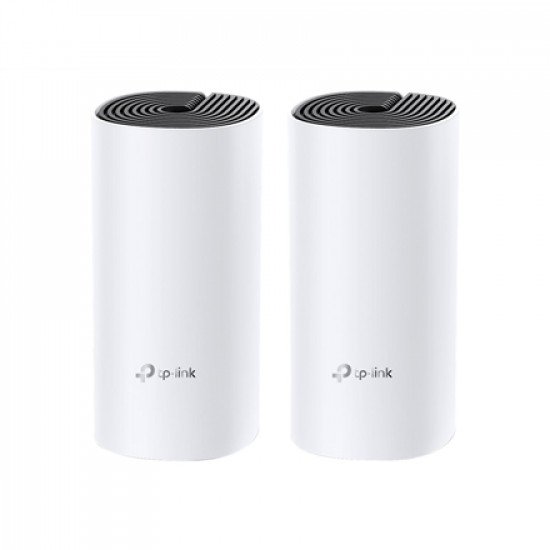 TP-LINK Whole Home Mesh WiFi System Deco M4 (2-Pack) 802.11ac 300+867 Mbit/s 10/100/1000 Mbit/s Ethernet LAN (RJ-45) ports 2 Mesh Support No MU-MiMO Yes No mobile broadband Antenna type 2xInternal No