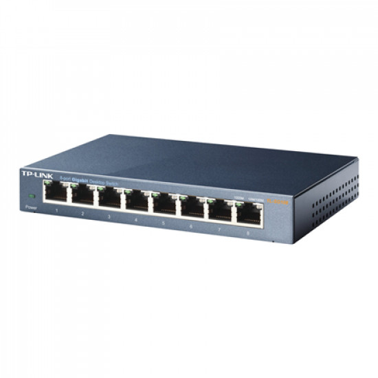 TP-LINK Switch TL-SG108 Unmanaged Desktop 1 Gbps (RJ-45) ports quantity 8 Power supply type External