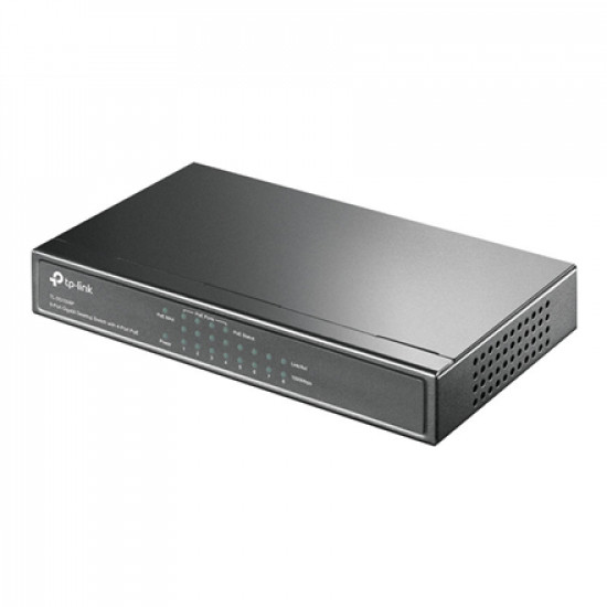 TP-LINK Switch TL-SG1008P Unmanaged Desktop 1 Gbps (RJ-45) ports quantity 8 PoE ports quantity 4 Power supply type External