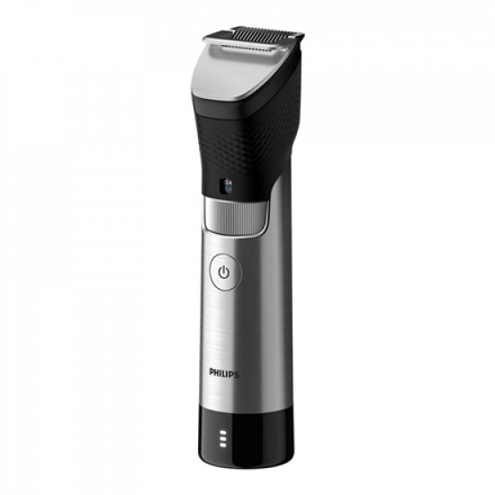 Philips Beard Trimmer BT9810/15 Cordless and corded Step precise 0.4 mm Number of length steps 30 Black/Silver