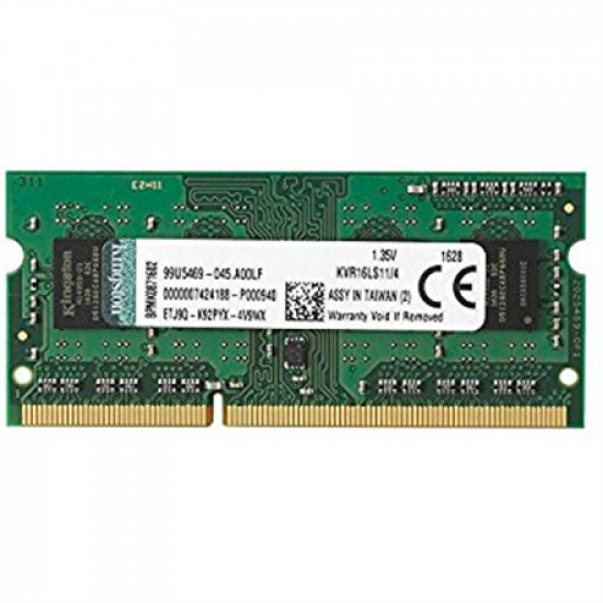 Kingston 4 GB DDR3 1600 MHz Notebook Registered No ECC No