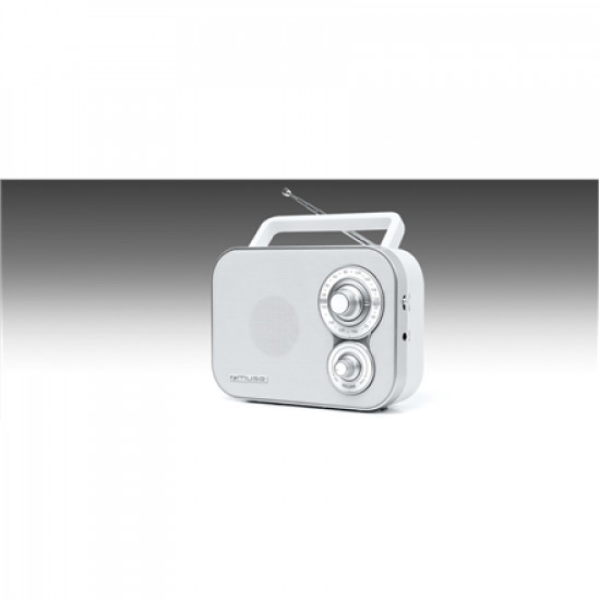 Muse Portable Radio M-051RW AUX in White