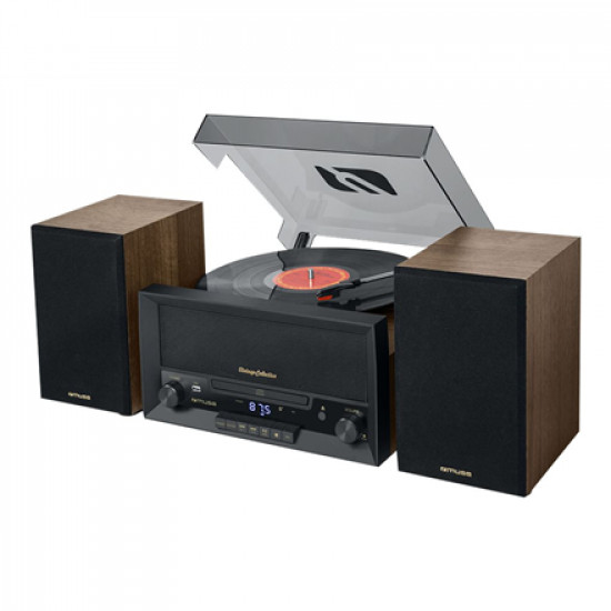 Muse Turntable Micro System MT-120MB Drawer-type CD door USB port AUX in