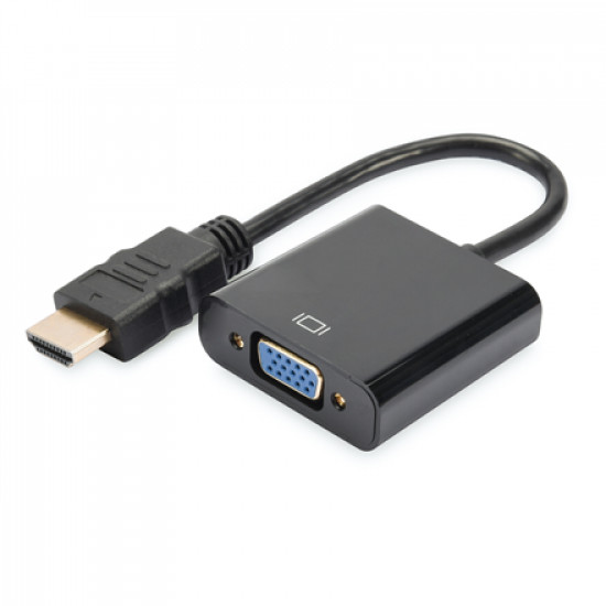 Digitus HDMI to VGA converter adapter DA-70461 Black