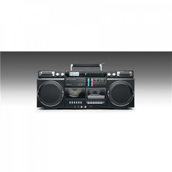 Muse | Ghetto Blasters | M-380 GB | AUX in | Bluetooth | Cassette deck | CD player | Black