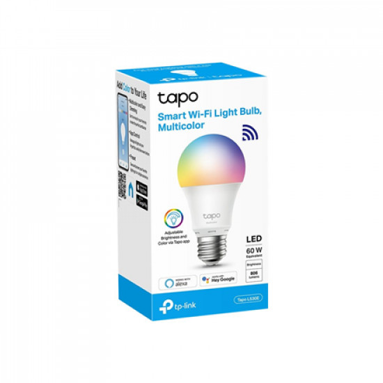 Smart Light Bulb|TP-LINK|Power consumption 8.7 Watts|Luminous flux 806 Lumen|6500 K|Beam angle 220 degrees|TAPOL530E