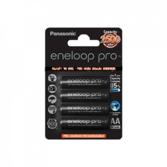 Panasonic ENELOOP Pro BK-3HCDE/4BE AA 2500 mAh 4 pc(s)