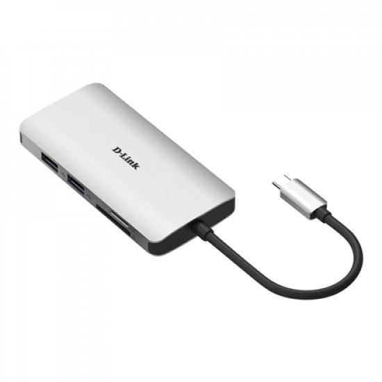 D-Link 8-in-1 USB-C Hub with HDMI/Ethernet/Card Reader/Power Delivery DUB-M810 USB hub USB Type-C