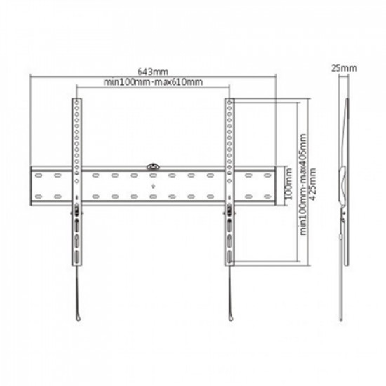 Gembird Wall mount Fixed 37-70 