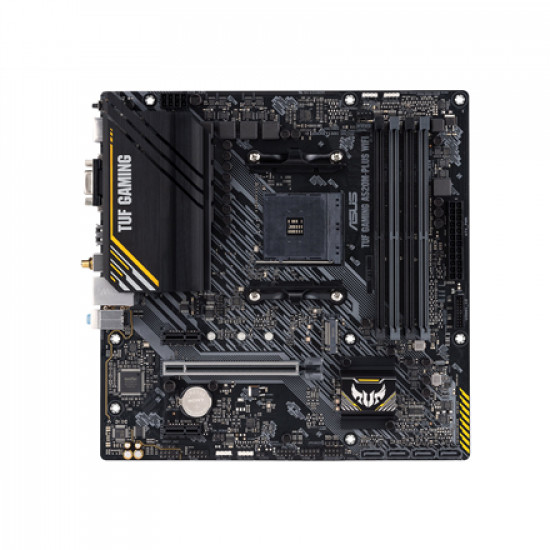 Asus TUF GAMING A520M-PLUS Processor family AMD Processor socket AM4 DDR4 Memory slots 4 Supported hard disk drive interfaces SATA, M.2 Number of SATA connectors 4 Chipset AMD A520 Micro ATX