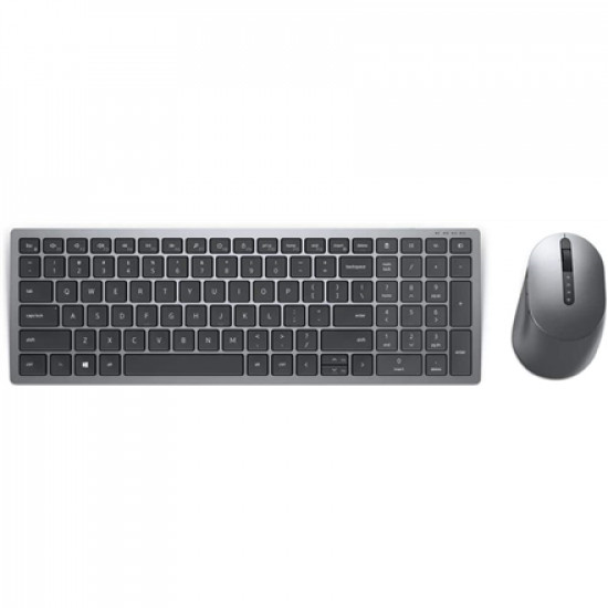 Dell Keyboard and Mouse KM7120W Keyboard and Mouse Set Wireless Batteries included EN/LT Wireless connection Titan Gray Bluetooth